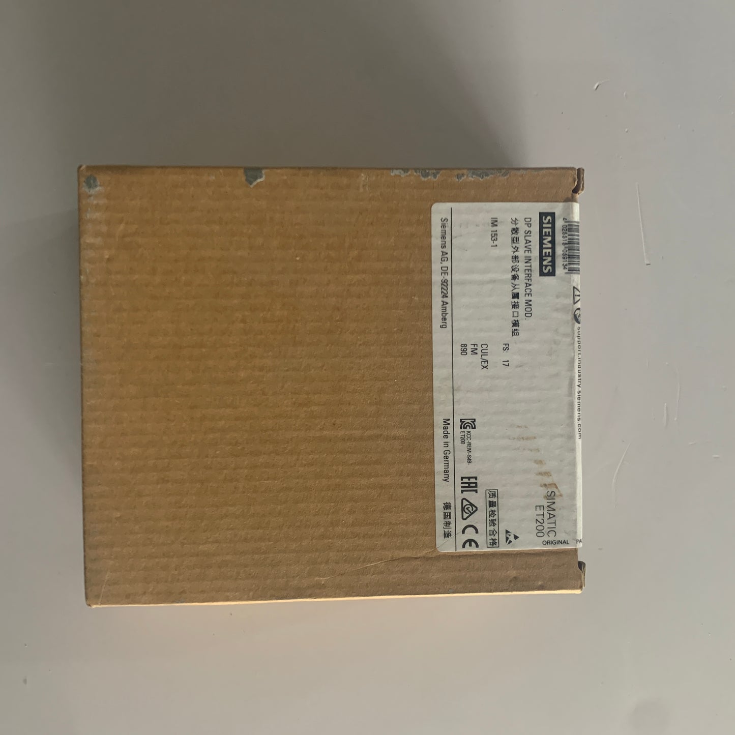 siemens6ES7153-1AA03-0XB0SIMATIC DP, Interface connection IM 153-1, for ET 200M, used for up to 8 S7-300 components