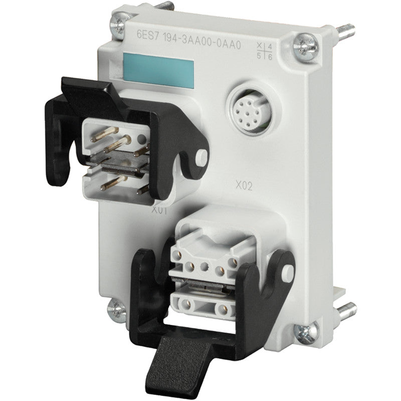 SIEMENS6ES7194-3AA00-0AA0SIMATIC DP, Connection block ECOFAST for ET 200ECO, 2x ECOFAST connections RS485, ID connector for PROFIBUS DP, Address setting