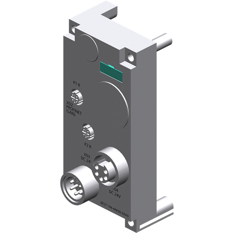 SIEMENS6ES7194-4AJ00-0AA0SIMATIC DP, Connection module for PROFINET interface module, ET 200 PRO; M12/7/8", 2x M12 and 2x 7/8"