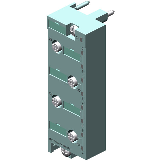 SIEMENS6ES7194-4CA10-0AA0SIMATIC DP, Connection module for Digital electronic modules ET 200 PRO, 4xM12, plastic version