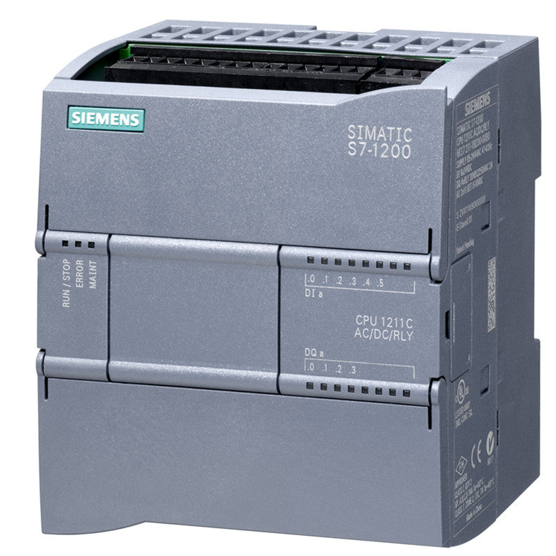 SIEMENS6ES7212-1HE40-0XB0SIMATIC S7-1200, CPU 1212C, compact CPU, DC/DC/relay, onboard I/O: 8 DI 24 V DC; 6 DO relay 2 A; 2 AI 0-10 V DC,